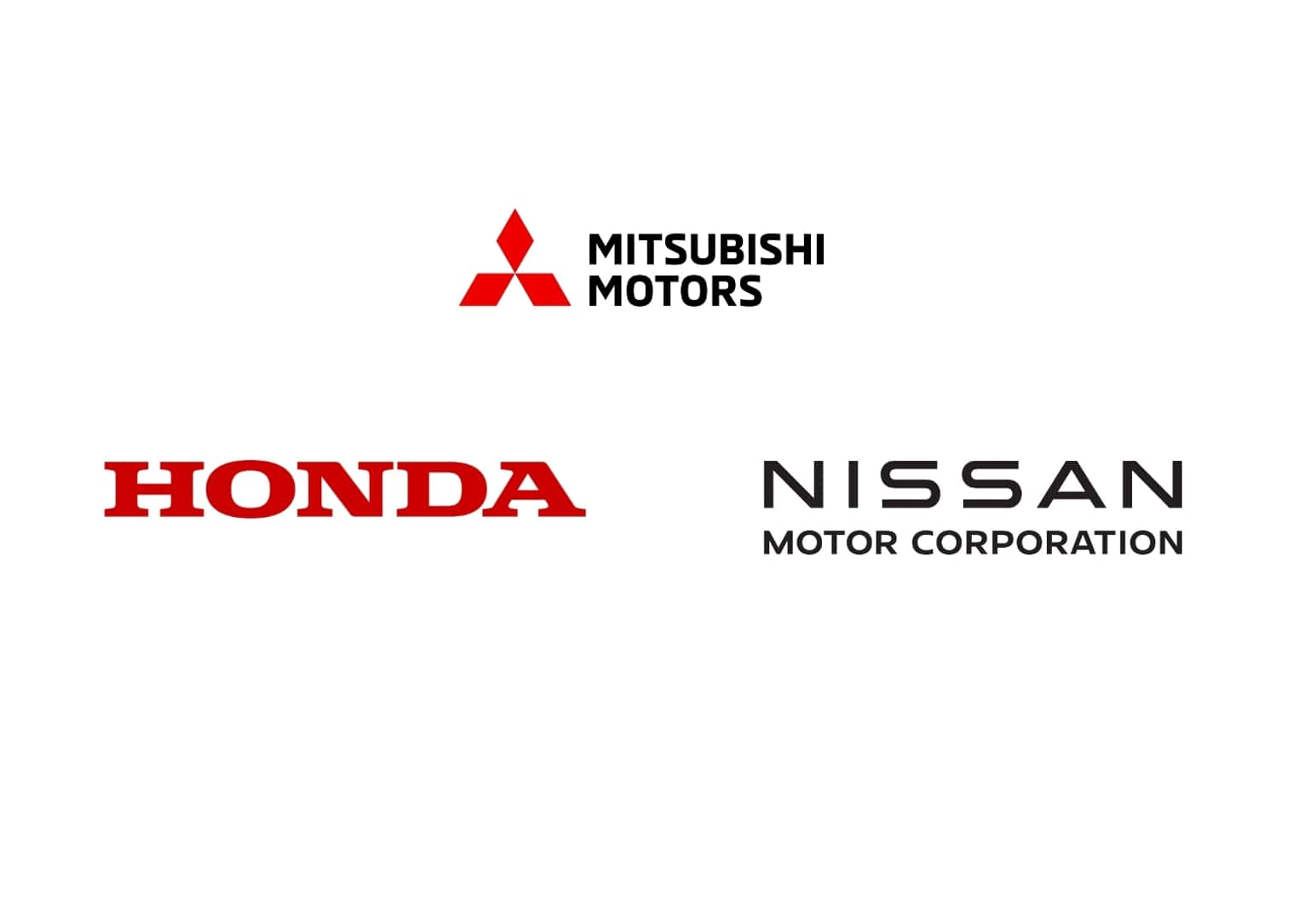 Nissan, Honda and Mitsubishi