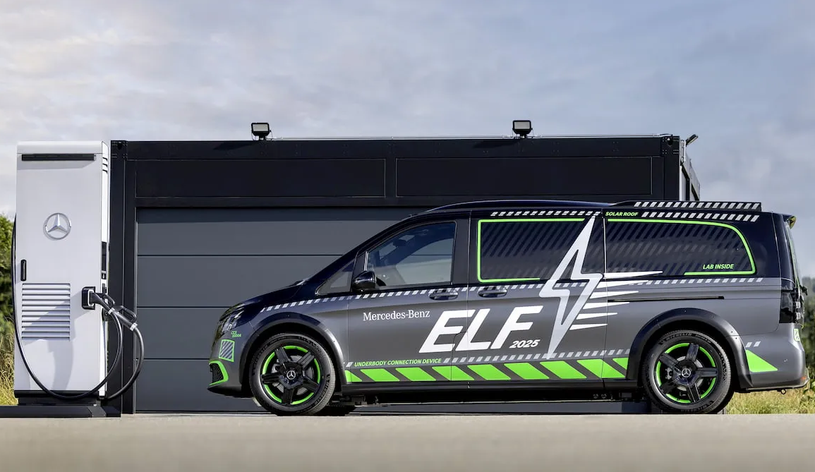 Mercedes-Benz introduced an all-in-one mobile EV charging machine ELF